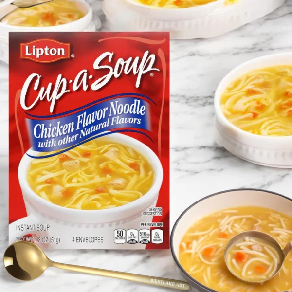 Art Cup A Soup Chicken Noodle, Quick & Easy Four-Serve Soup, 1.8 Oz