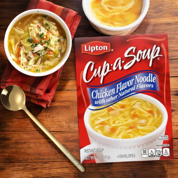 Art Cup A Soup Chicken Noodle, Quick & Easy Four-Serve Soup, 1.8 Oz