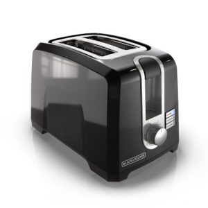 BLACK+DECKER 2-Slice Extra Wide Slot Toaster, Black